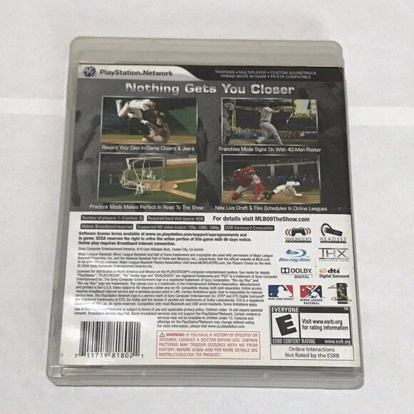 PS3 MLB 09 The Show CIB Playstation 3 - Picture 2 of 3